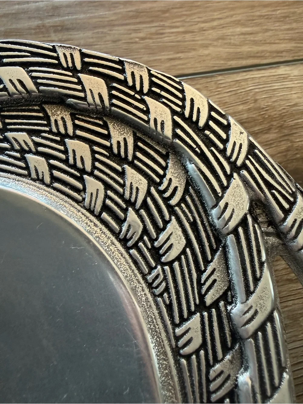 Vintage Medium Wilton Armetale Tray With Handles From The Sweetgrass Collection